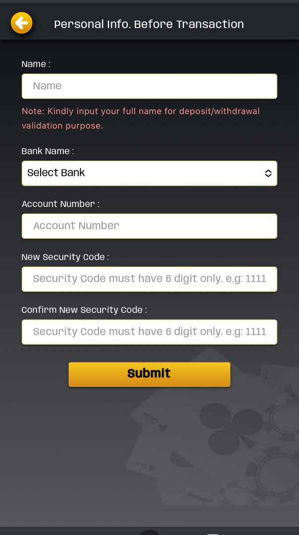 Withdrawal Prerequisites